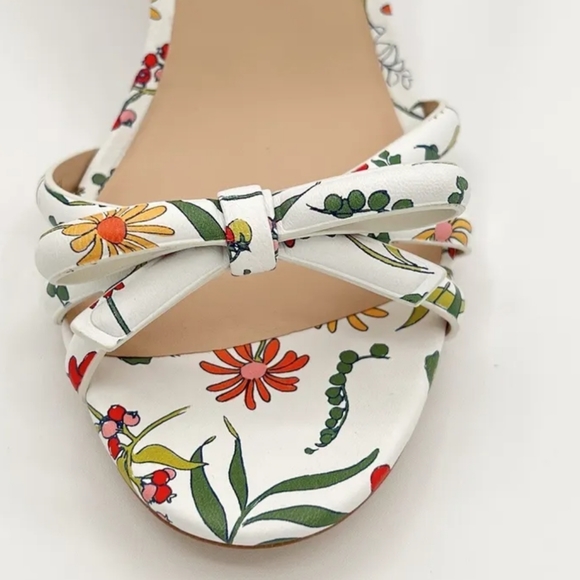 NWT Kate Spade New York Wedge Floral Ankle Strap Garden Heels Summer Sandals - Picture 7 of 15